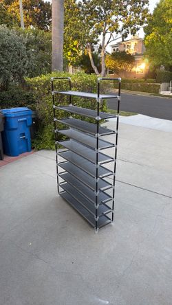 8-Tier Shoe Rack / Storage Organizer – Lightweight & Spacious