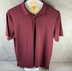 Grand Slam Performance Mens XXL Burgundy Golf Polo Shirt Short Sleeve 2XL