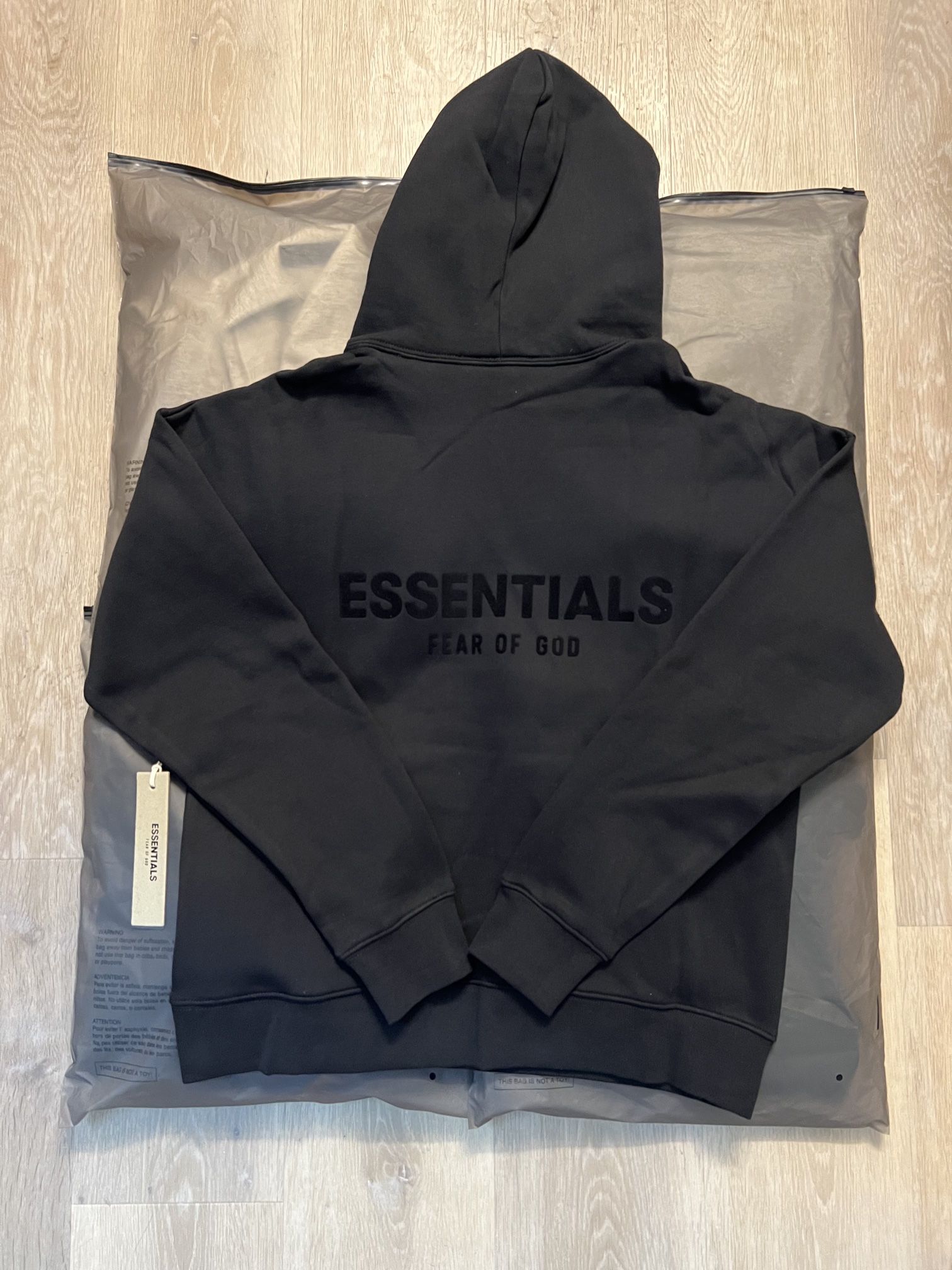 FOG Essentials Black Hoodie. All Size 