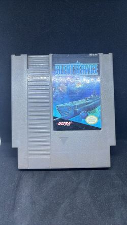 Silent Service NES Cartridge 1985 retro Nintendo ultra games