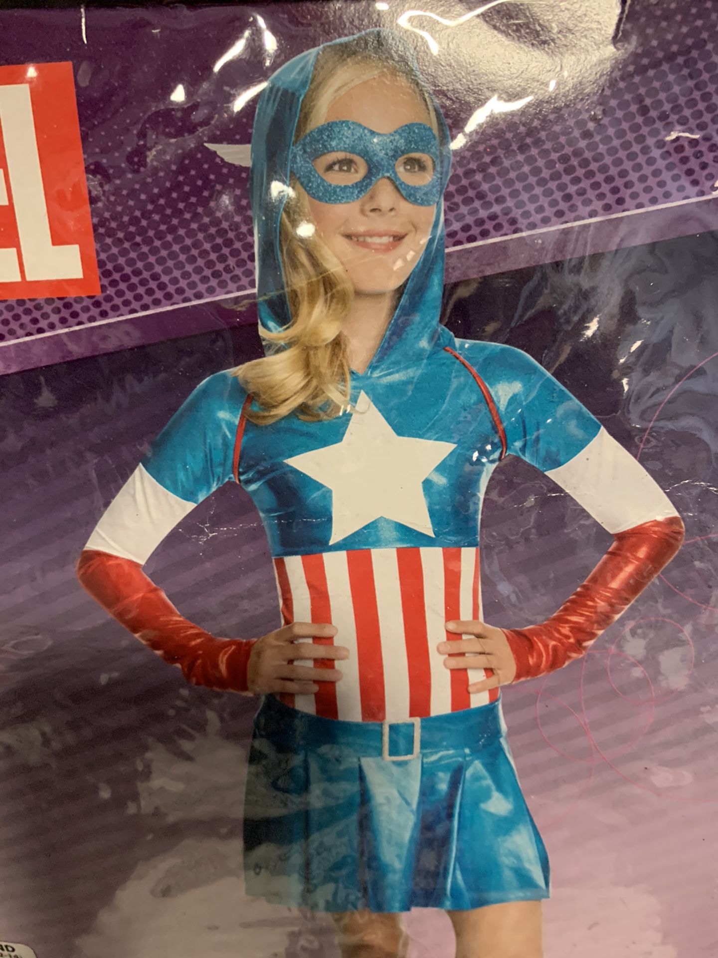 Marvel American Dream Child’s Halloween Costume Rubies Large 12-14