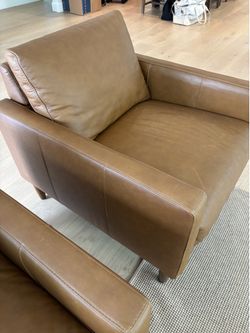 West Elm / Pottery Barn leather chairs