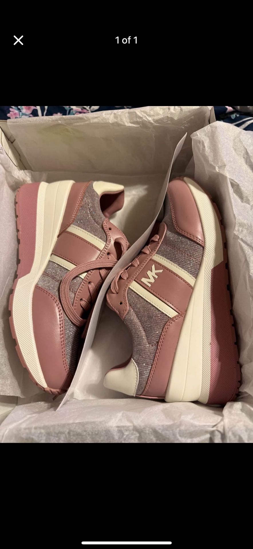 Pink Michael Kors Wedge sneakers size 6