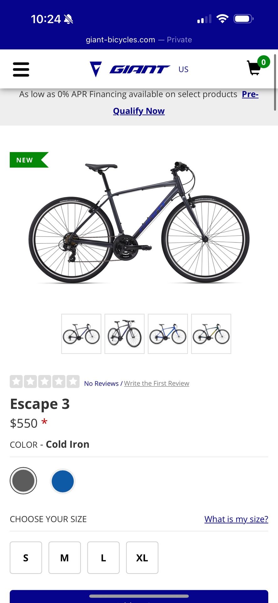 Giant Escape Hybrid Bike