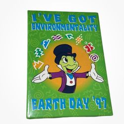 Disney Parks Walt Disney World 1997 Earth Day Button Pin Back Pin Environment