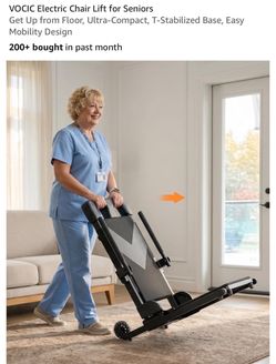 VOCIC Electric Chair Lift for Seniors  Get Up from Floor, Ultra-Compact, T-Stabilized Base, Easy Mobility Design