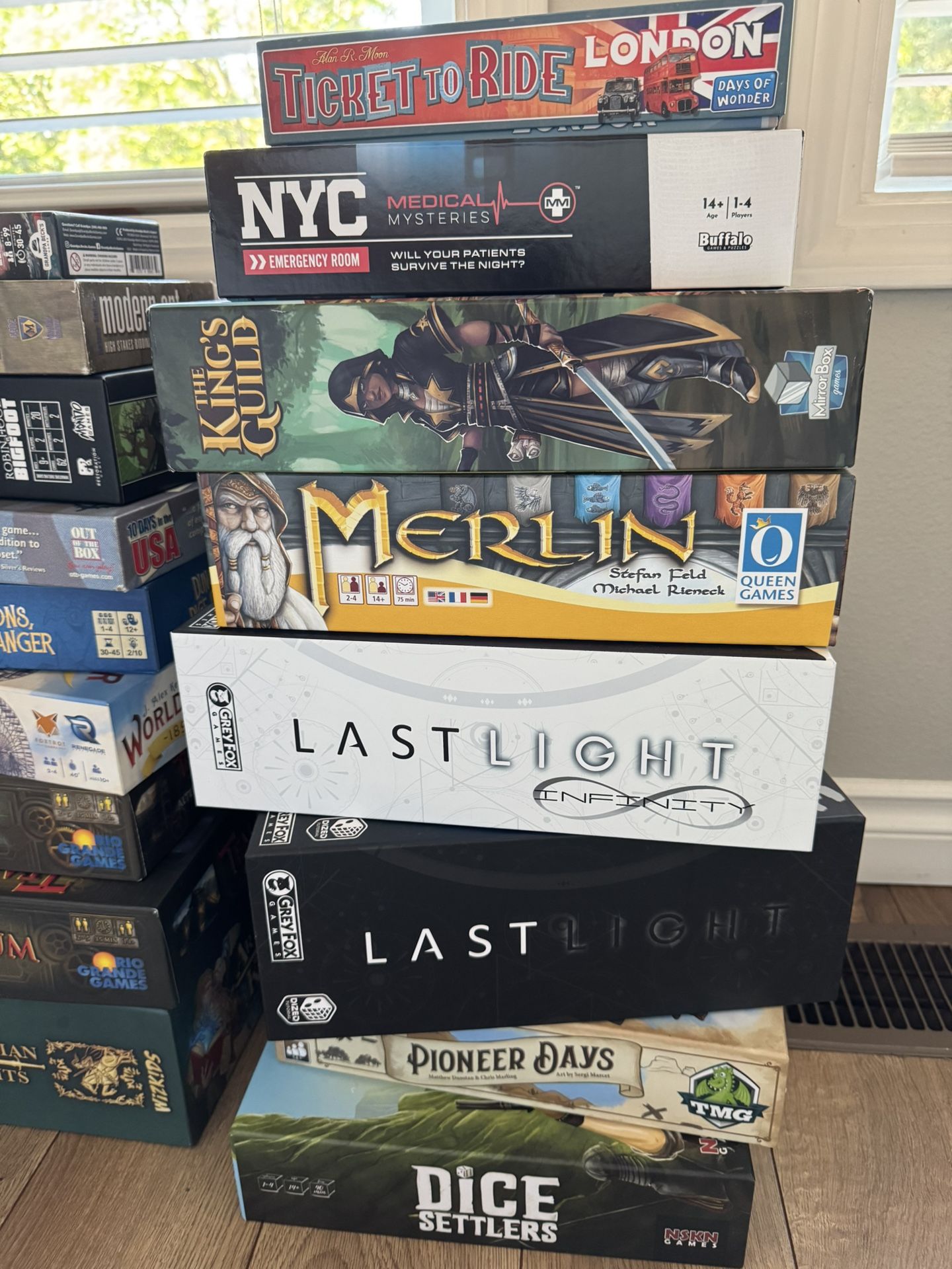 Strategy Board Games - Last Light, Dice Settlers & More