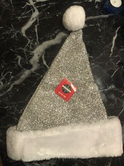 Brand new: 4 Christmas hats, 1 stocking