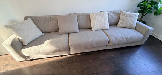 3-Piece Modular Fabric Sofa