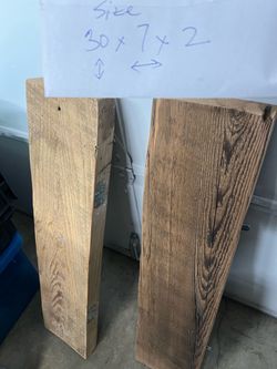 Rustic Wood floating shelves 30x7x2 – Set of 2