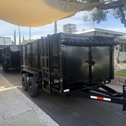 New hydraulic dump trailer