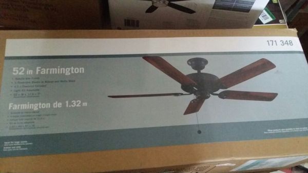 Hampton Bay 52 Farmington Ceiling Fan Brand New In The Box For Sale In Mcdonough Ga Offerup