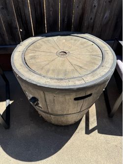 Outdoor propane fire place
