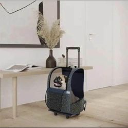 Pet Carrier Rolling Backpack