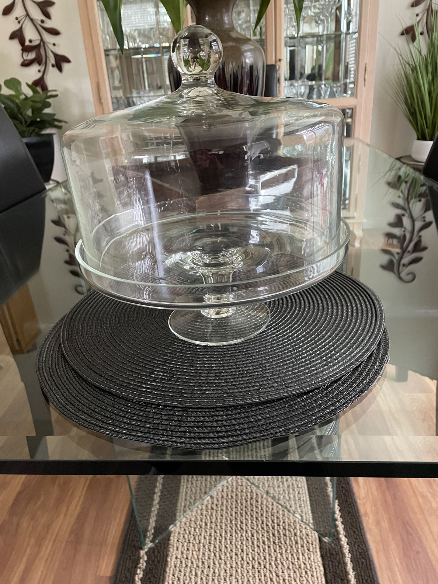 Glass Cake Holder $5.00