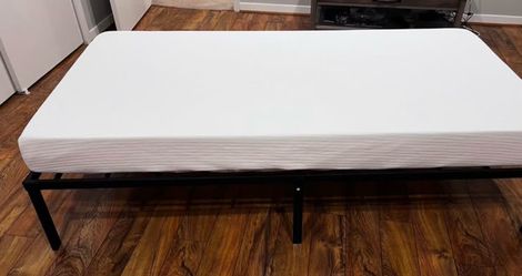 Twin Bed Frame and Mattress
