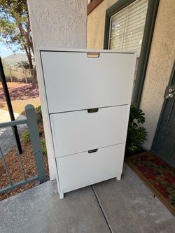 IKEA White 3-Drawer Shoe Cabinet