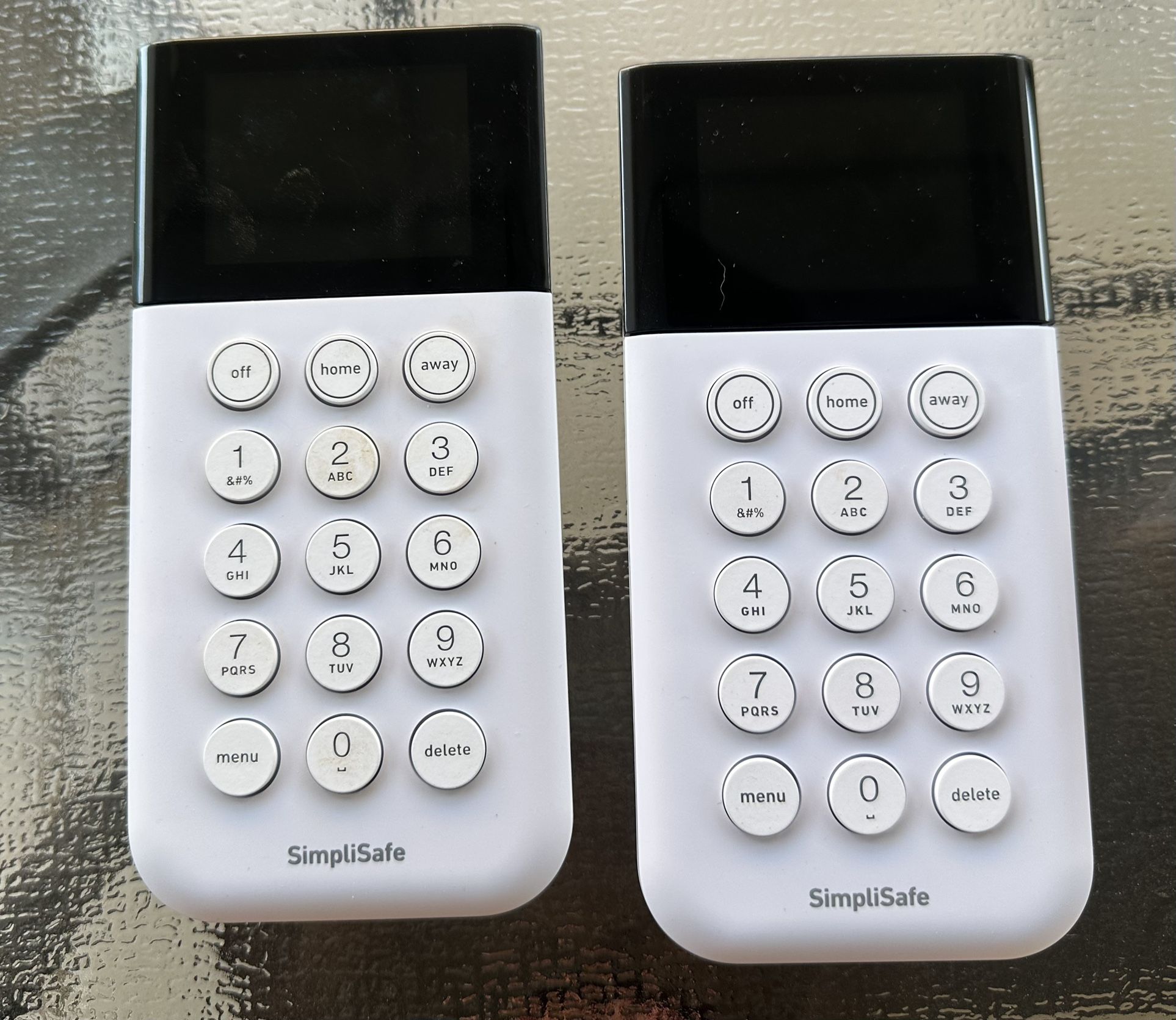 SimpliSafe Alarm System Key Pads - Set of 2