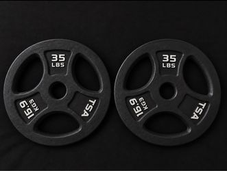 TSA 35 lb Olympic Weight Plates – Pair