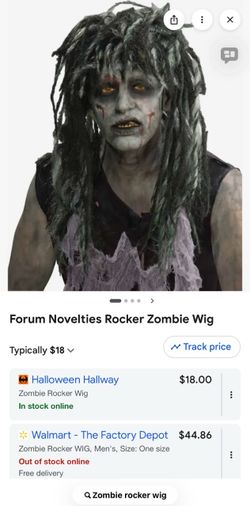 Zombie Rocker wig