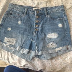ripped jean shorts 