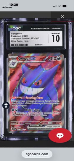 Gengar ex CGC 10 Gem Mint Pokémon Card