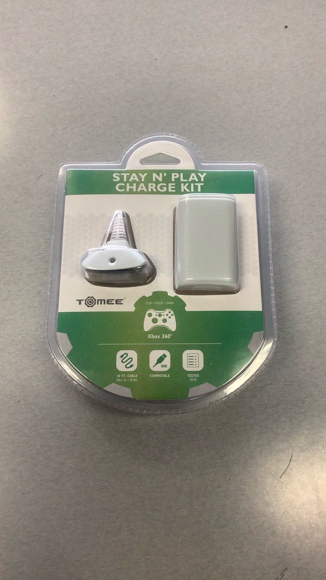 Tomee: Stay N Play Charge Kit For Xbox 360