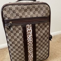 Brand New Kids Cheetah Print Suitcase Luggage 