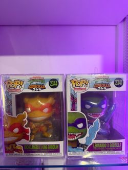 Funko pop bundle of 2 ninja turtle