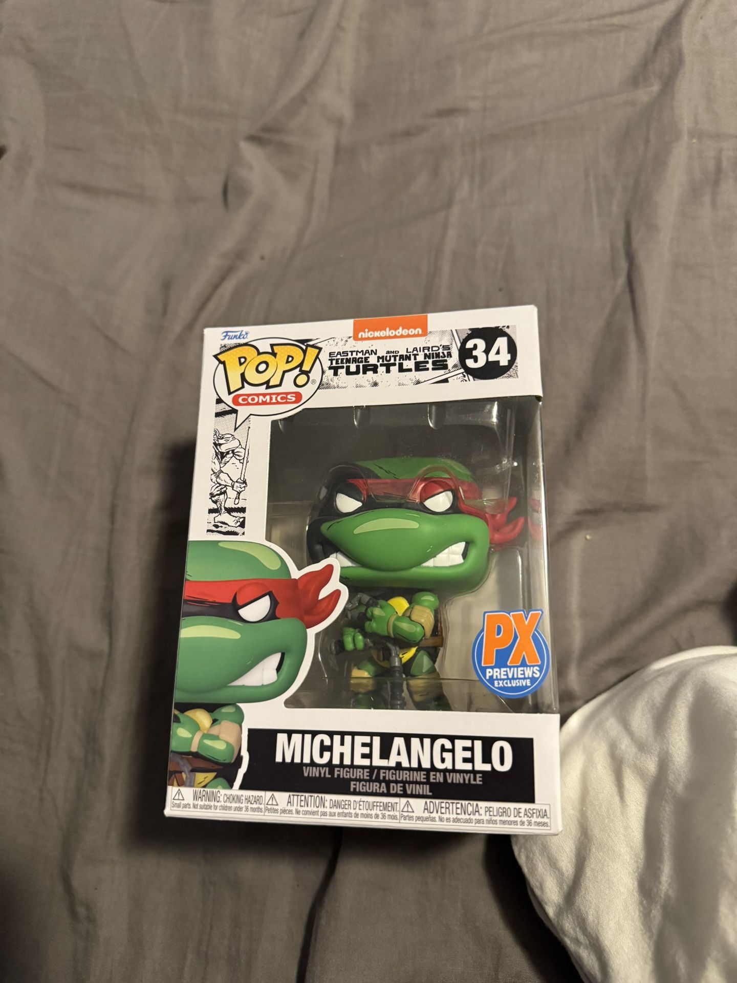 TMNT Michelangelo Funko Pop Red Mask