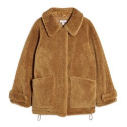 Topshop Sherpa Oversized Woman’s Coat 