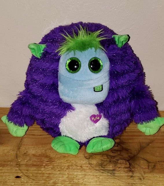 TY Monstaz 9" Frankie Plush That Plays Music! From 2013! Excellent Condition!