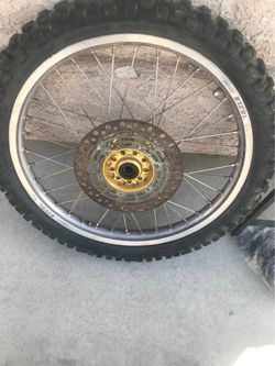 Dirt Bike Front Wheel with takasago Excel Rim and talon hub