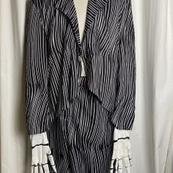 Jack Skellington Halloween Costume XXL Cosplay Mask Jacket Pants Bowtie Gloves (Complete Outfit!) Night Are Before Christmas 