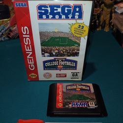Sega Genesis Game "Sega Sports College Football National Championship" ( Vintage 1994 )