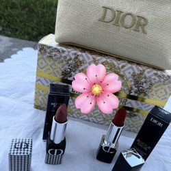 Dior Makeup Gift Set Lipstick Maquillaje Women Gift Set Regalos Mujer Valentine, Retail $350