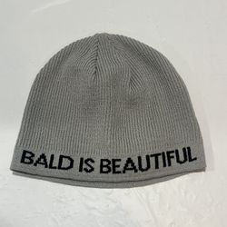 BALD IS BEAUTIFUL Beanie Hat One Size