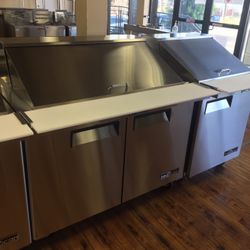 48” Food Prep Table Refrigerator Sandwich Salad Prep Table
