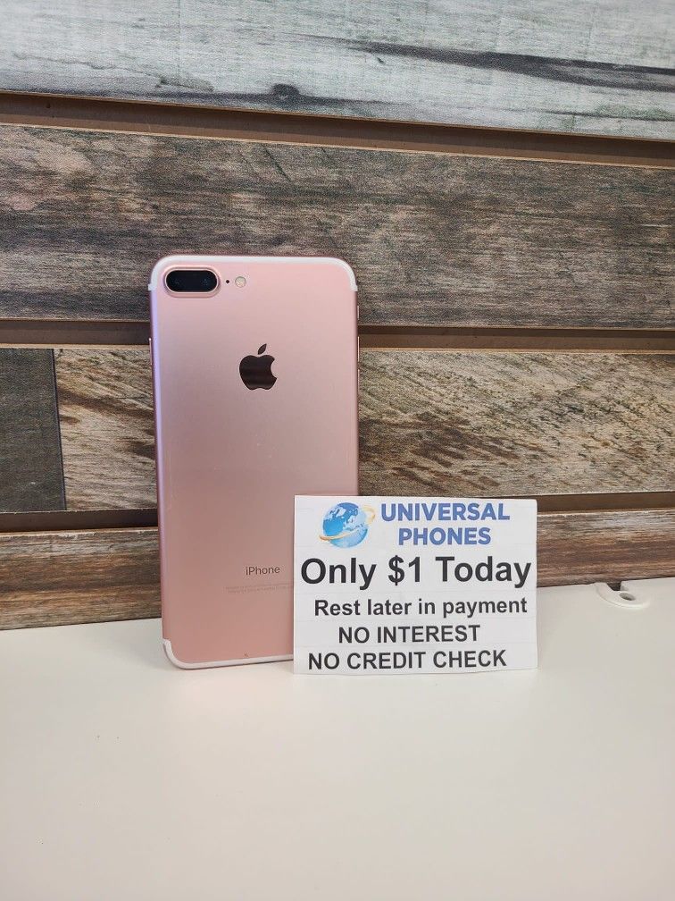 Apple IPhone 7+ 32GB Unlocked  PAYMENTS AVAILABLE WITH NO CREDIT NEEDED  HASSLE FREE EXPERIENCE  GET IT TODAY  $1 DOWN 