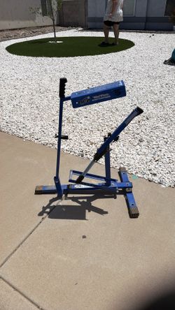 Blue flame pitching machine