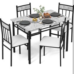 DINING TABLE AND CHAIRS