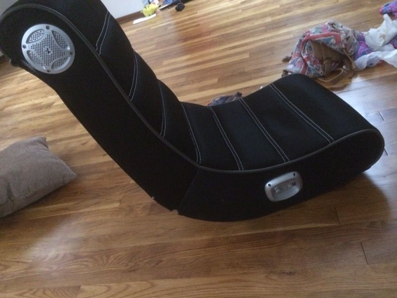 Black gaming chair.