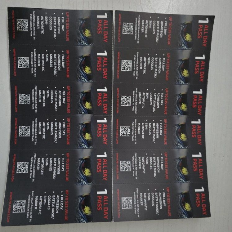 Paintball Tickets 
