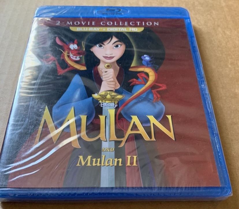 bluray disney mulan 1 & 2 blu ray brand new