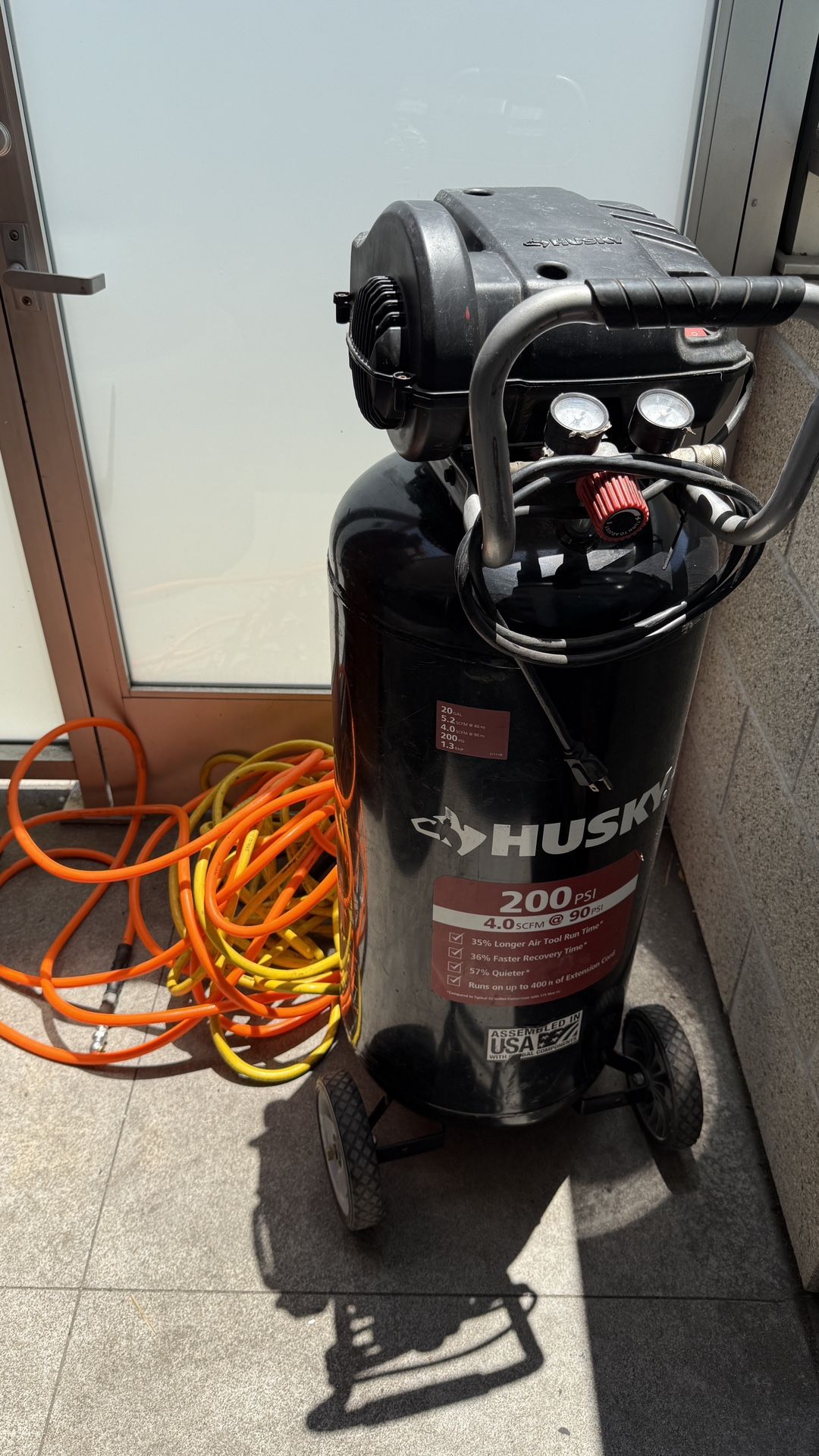 Husky Air Compressor – 20 Gallon, 200 PSI