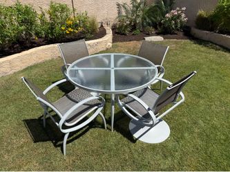 Vintage Tropitone Outdoor Table and Chair Patio Set