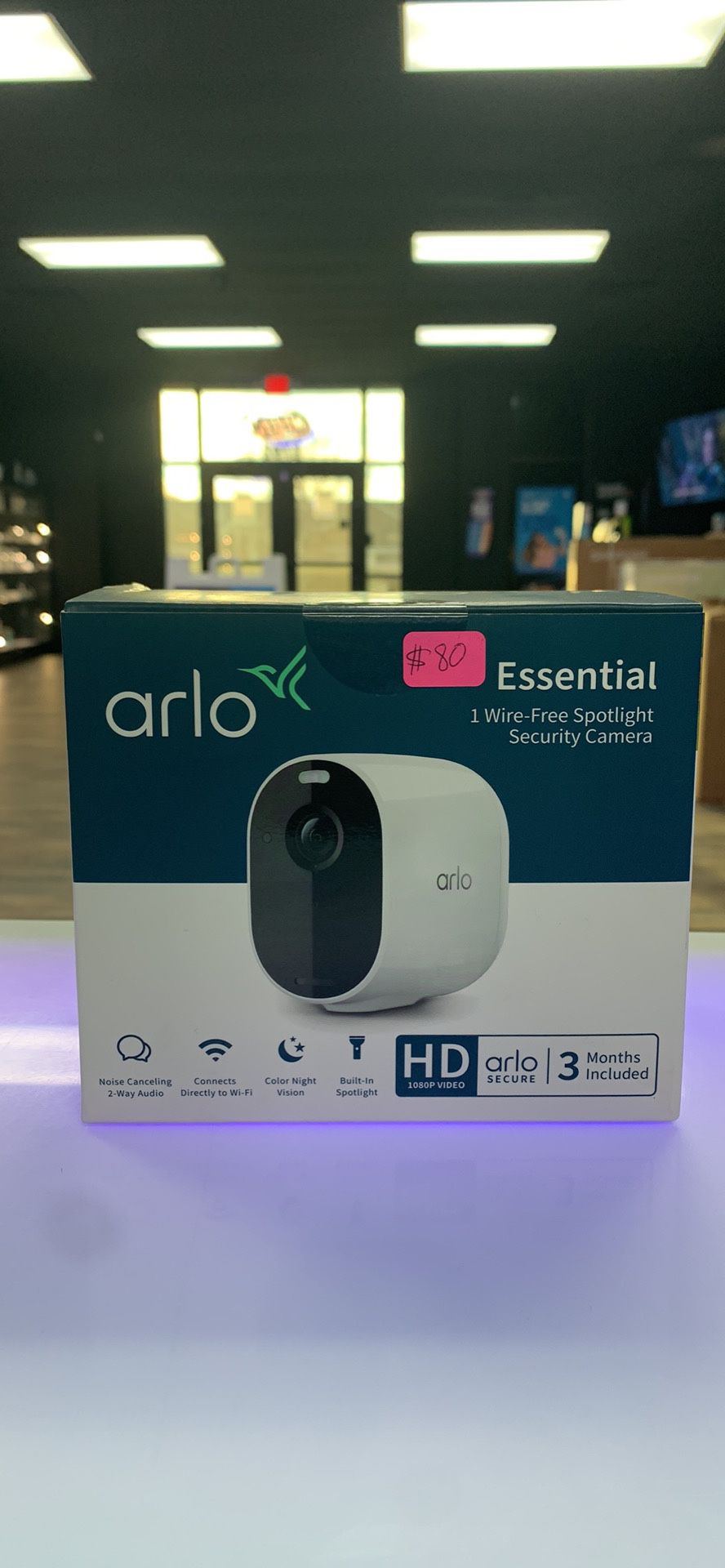 Arlo Essential Spotlight Security Camera New