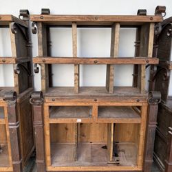 Rustic Farmhouse Wood Shelves Display Storage