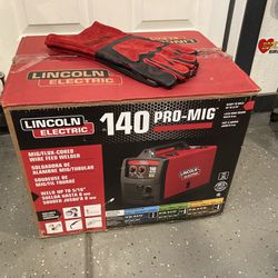 Welder Lincoln PRO-MIG 140 with Gloves New in Box