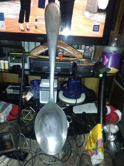 Large Oversized Metal Spoon Decor